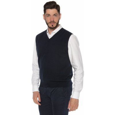 Kašmírová vesta Marco tmavě modrá – Hledejceny.cz