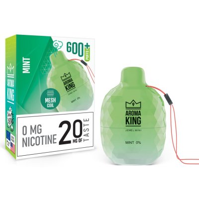 Aroma King Jewel Mini Mint 0 mg 600 potáhnutí – Zboží Dáma