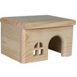 Trixie Dřevěný domek s rovnou střechou pro křečky 15 x 12 x 15 cm – Zbozi.Blesk.cz
