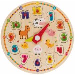 Playtive dřevěná hra puzzle s hodinami – Zboží Dáma
