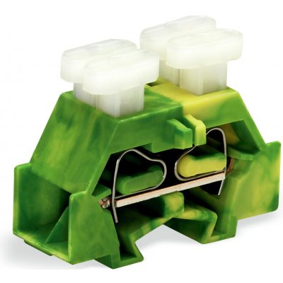 WAGO Svorka 261-337/342-000 4vodičová S tlačítky na obou stranách S upevňovací přírubou, zelenožlutá 261-337/342-000 – Hledejceny.cz