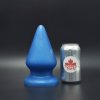 Anální kolík Topped Toys The Grip 126 Blue Steel, prémiový silikonový anální kolík 19 x 10,2 cm