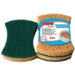 TORO 600057 hubka na nádobí tvarovaná, 2 ks, 5,7 x 10,4 x 2,4 cm – Sleviste.cz