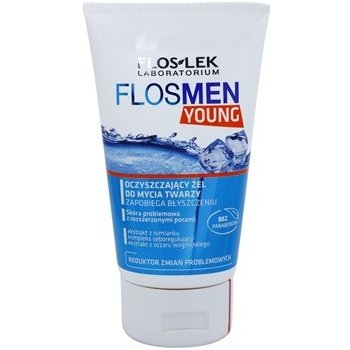FlosLek Laboratorium FlosMen Young matující čistící gel (Paraben Free) 150 ml