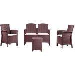 BICA Zahradní sestava LIDO 2, hnědá – Zboží Dáma