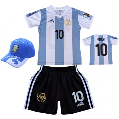 Numberoplus dětský fotbalový dres + fotbalová kšiltovka - Argentina A1 Lionel Messi.10 – Zboží Dáma