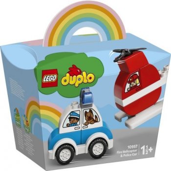 LEGO® DUPLO® 10957 Hasičský vrtulník a policejní auto