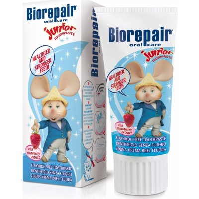 BioRepair Junior pasta pro děti bez fluoridů jahoda 50 ml – Zboží Mobilmania