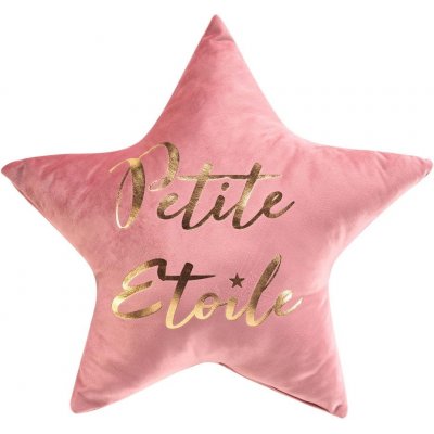 douceur d'intérieur Petite Etoile polštář růžová 50x50