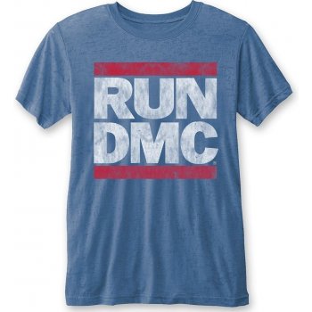 Run DMC Unisex Fashion Tee Vintage Logo Burn Out
