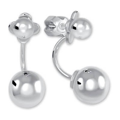 Soliter Stříbrné náušnice s kuličkou 2v1 431 001 02730 04 – Zboží Dáma