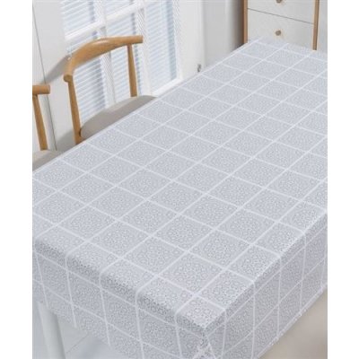 IMPOL TRADE Ubrus PVC 3581438 čtverečková krajka s dekorem návin 20 mx140 cm – Hledejceny.cz