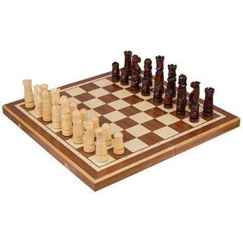 Drewmax GD368 - Šachy dřevěné z bukového dřeva 35x35cm
