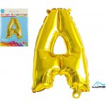 Fóliový balónek písmeno A ZLATÝ 35 cm – Sleviste.cz