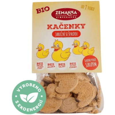 ZEMANKA jablečné bio kačenky se špaldovou moukou 100 g – Zboží Mobilmania