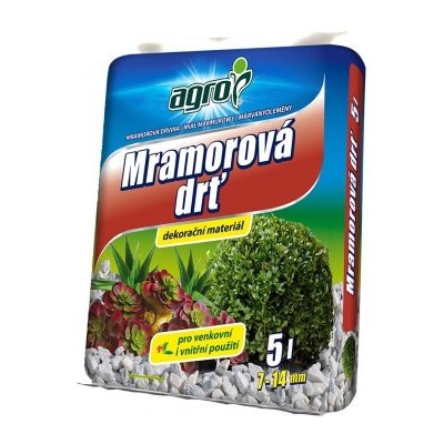 AGRO CS AGRO Mramorová drť 7 - 14 mm 5 l – Zbozi.Blesk.cz