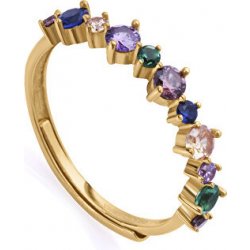 Viceroy pozlacený prsten s barevnými zirkony 13097A01
