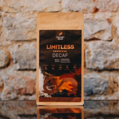 Hard Beans Rocket Bean Brazil Limitless Decaf espresso zrnková 0,5 kg – Hledejceny.cz