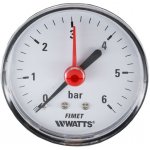 Klum, Tlakoměr, 63 mm, 0 - 6bar, zadní vývod, 1/4", PR3021 – Zboží Mobilmania