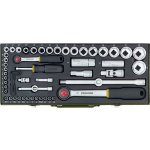 Proxxon sada hlavic 1/2" plus 1/4" 56 dílů 23040 – Zboží Dáma
