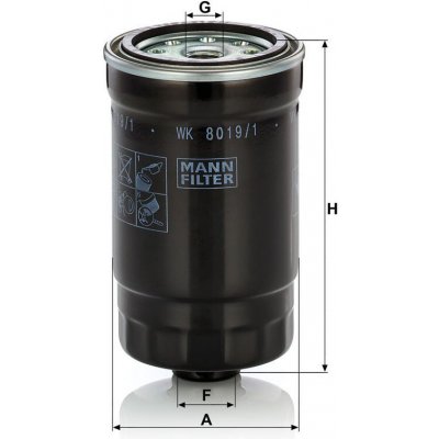 MANN-FILTER Palivový filtr MANN (WK8019/1) | Zboží Auto