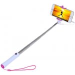 Držáky na selfie tyč s tlačítkem pro iPhone i Android Mini 6Sp 70 cm barva růžová – Zboží Živě