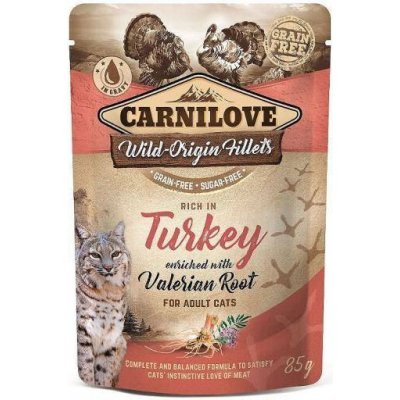 Carnilove Cat Pouch Turkey Enriched & Valerian 24 x 85 g – Hledejceny.cz