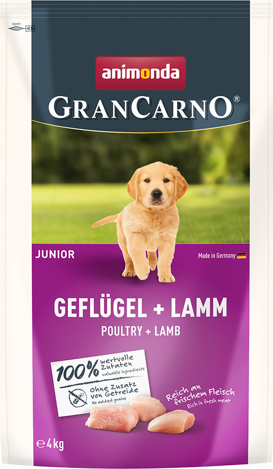 Animonda Gran Carno Junior drůbež a jehněčí maso 4 kg