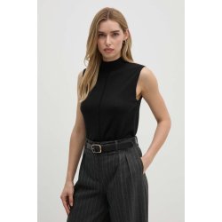 Calvin Klein Vesta ze směsi hedvábí s pologolfem K20K207568 černá