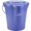 Úklidový kbelík Vikan Fialový plastový kbelík s víkem 12 l