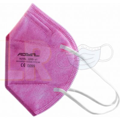 ROYAL respirátor FFP2 Růžový 20 ks – Zboží Mobilmania
