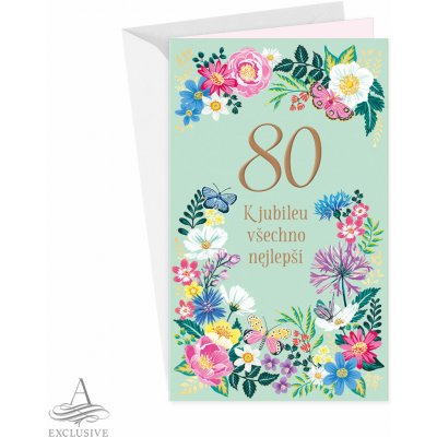 ARGUS Přání k 80.narozeninám 15-6599c80 – Zbozi.Blesk.cz