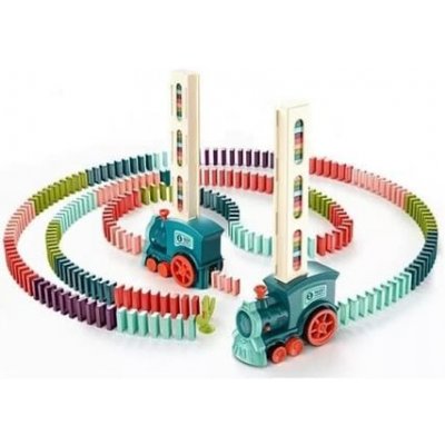 Bavytoy Lokomotiva svítící domino vláček modrá – Zboží Dáma Bavytoy Lokomotiva svítící domino vláček modrá – Zboží Dáma