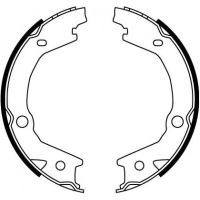 Sada brzdových čelistí, parkovací brzda TRW GS8747