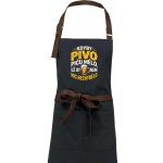 Dřevěné uhlí Kdyby pivo piču mělo, už by nám nic nechybělo - Zástěra Vintage – Hledejceny.cz