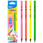 Deli EU54700 tužka HB bez gumy trojhranná neon black – Zboží Dáma