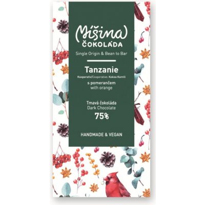 Míšina Čokoláda hořká čokoláda 75% Tanzánie s pomerančem 50 g – Zboží Mobilmania
