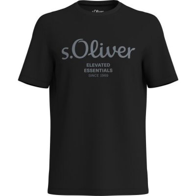 s.Oliver LOGO T-NOOS pánské tričko černá – Zboží Dáma