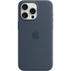 Pouzdro a kryt na mobilní telefon Apple Silikonové s MagSafe iPhone 15 Pro Max, bouřkově modré MT1P3ZM/A