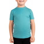 Vlnka Dětské Merino tričko s krátkým rukávem tyrkysová – Sleviste.cz