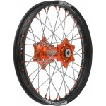 Zadní kolo kompletní (19" x 2,15") KTM, Q-TECH (černý ráfek, oranžový střed)