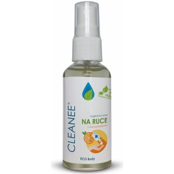 Cleanee Eco Body hygienický sprej na ruce s vůní pomeranče 50 ml