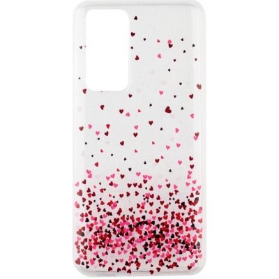 Soft gelový obal na mobil Huawei P40 - srdíčka – Zboží Živě