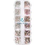 GloryStyles Sada kamínků na nehty 02 mix crystal/flame – Zboží Dáma