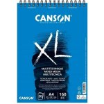 Canson XL Mixed Media Skicák v kroužkové vazbě A4 160g 50 listů – Hledejceny.cz