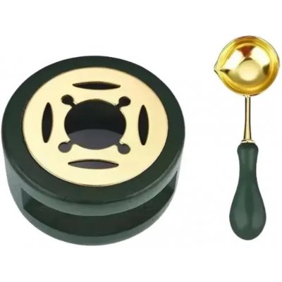 Amparo Miranda® Sada dřevěného stojánku a pečetní lžičky, Barva Zelená – Hledejceny.cz