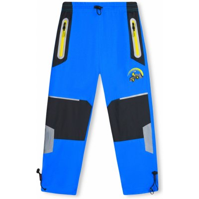 Kugo SK7736 Šusťákové kalhoty s bavlněnou podšívkou tyrkysové – Zboží Mobilmania