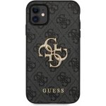 Pouzdro Guess PU 4G Metal Logo iPhone 11 šedé – Sleviste.cz