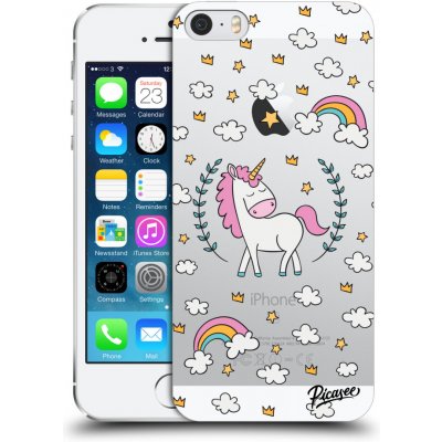 Pouzdro Picasee silikonové Apple iPhone 5/5S/SE - Unicorn star heaven čiré – Zboží Mobilmania