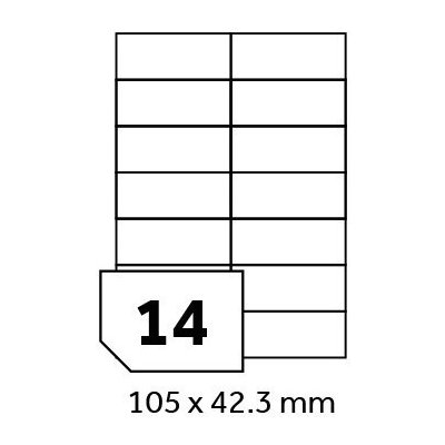 Smart Line Print etikety A4 - 105 x 42,3 mm - 100 ks – Zboží Mobilmania